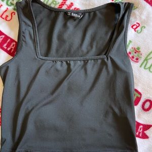 SHEIN Square Neck Croptop